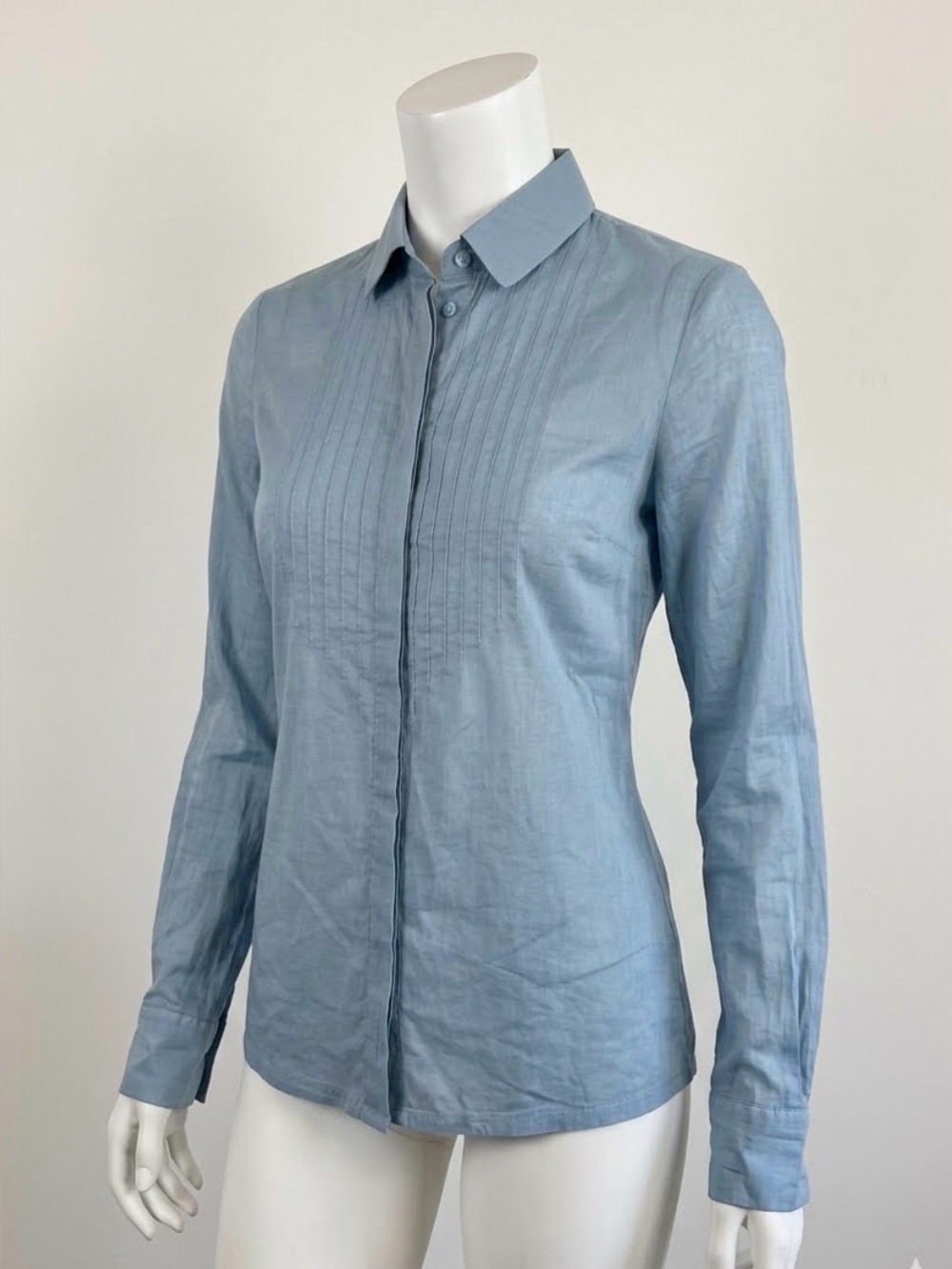 Lacoste Light Blue Button-Up Shirt with Crocodile Logo